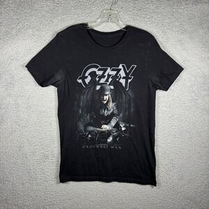 Ozzy Osbourne Ordinary Man Black Graphic Band T-Shirt Mens Medium 2020